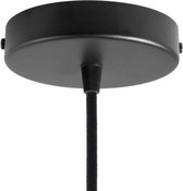 Metalen plafondkap Ø12cm - zwart