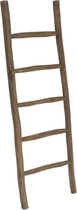 Houten decoratie ladder | Rustiek bruin | 50x5x150