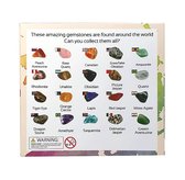 Geschenkdoos 25 diverse edelstenen - Edelsteen - 1-1.5