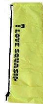 'I love squash' drawstring racketbag / beschermhoes - geel/zwart