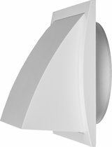 Paneir Airdesigns- ABS - opbouw - afvoer  Ø 125 mm - centrale klep - 190 X 190 mm - wit