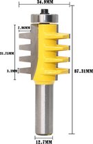 DW4Trading Houtfrees Verlijm- en Vingerlasfrees - Schacht 12,7 mm