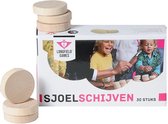 Set sjoelschijven groot, hol gedraaid - Diameter 52 mm