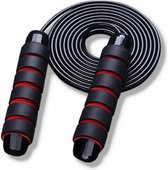 Sport Springtouw voor Fitness - Jump Rope - Afvallen - Resistance Band - Weerstandsbanden - Fitness Elastiek - 170 Gram - Rood