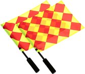 Grensrechtervlag Set - Grensrechter Vlaggen - 2 Stuks - Scheidsrechter Accessoires