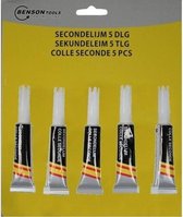 Power glue alles lijm / secondelijm 3 gram - 5 tubes