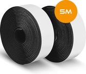 Klittenband zelfklevend 5 meter – klittenband tape zwart – extra sterk