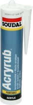 Acrylaat kit - Soudal - Overschilderbaar - Acrylkit - Voor binnen & buiten - Wit - 310ml Koker