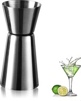 Barmaatje 25/50 ml - Jigger - Maatbeker Cocktail - Drankmaatje - Maatschenker - Cocktailmaatje - Jigger Maatbekertje - Cocktail Jigger - Drank Maatbeker - Barmaatje - Cocktail Set - Cocktail maatbeker - Gin Tonic - Barmaatje 30/50