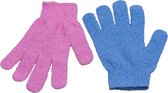 Nesto’s Scrub Handschoenen - Scrubhandschoen - Washand - Lichaam - Gezicht - Kessa - 2 stuks