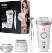 Braun Silk-épil 9 9-890 - Epilator -  Wit/Roségoud