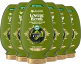 Garnier Loving Blends Conditioner - Mytische Olijf - Gevoelig tot Zeer Droog Haar - 6 x 250 ml - Voordeelverpakking