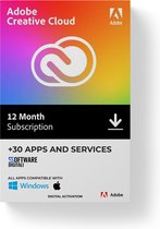 Adobe Creative Cloud All Apps Individual- Nederlands/Engels - PC/Mac - 2 jaar bundelkorting!
