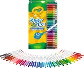 Crayola - Supertips - 50 Wasbare Viltstiften - Dunne en dikke lijnen