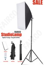 Fotografie softbox - Studiolampen - Studioflitsers - Foto Studio Verlichting Kit, Achtergrond Support System Softbox Paraplu tripod Stand 210Cm - fotolamp fotografie softbox Statief - Fotografische Lamp Continu Licht Systeem Voor Foto Studio - FAIRCO