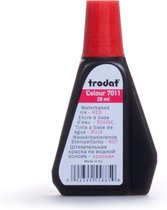 Trodat 7011 navul stempelinkt voor inktkussens 28 ml. - rood