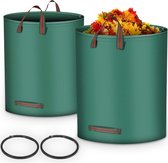 Goliving Tuinafvalzak - Set van 2- Tuinafvalzakken opvouwbaar - Tuinzak - Tuinafvalemmer - 2x 280 liter - Groen