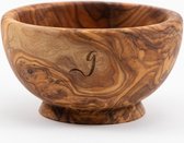 Olijfhouten Scheerkom - 10cm Ø - Scheermok - Shaving Bowl - Zeepkom - NATURE’S groove®