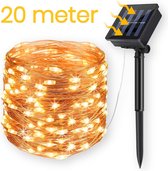 Happy Goods - lichtsnoer op solar zonne-energie - 200 LED - 20m - Tuin - Buiten Tuinverlichting - Terras - solar - sfeerverlichting - tuinieren cadeau - Buitenverlichting - Padverlichting - buitenlamp - Tuindecoratie - zomer - Duurzaam