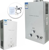 Bezox - Propaan Geiser - Boiler - Modulerende Geiser - Camping Geiser - Boot - Kamperen - Snel Warm Water -  Incl Douchekop Kit - 36KW - 18L