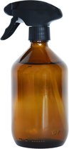 24DOTS Living Plantenspuit | 500 ml Bruin Amber Glas | Plantensproeier | Plantenspuit binnen | Waterverstuiver | Vernevelaar