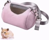 Modern gezelschapstasje voor kleine knaagdieren voor een cavia, hamster, muis, rat enof dwerg vogel. Sierlijk en comfortabel, draagtasje, transport tasje - optioneel tuigje -