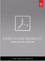 Adobe Acrobat Standard DC - 1 Apparaat - 1 Jaar - Multi Languages - Windows Download