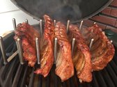 Spareribs rek BBQ - RVS - 8 tot 75cm - 6-7 racks