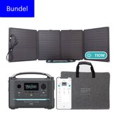 EcoFlow River Max met 110W Solar Panel - 230V Output - Draagbare elektrische Accu - Camper - Off-Grid Survival - Portable Powerstation