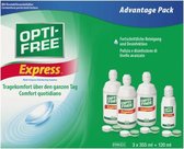 OPTI-FREE Express MPDS - 3 x 355 ml + 120 ml + 3 lenshouders - Lenzenvloeistof