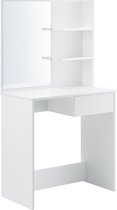 Kaptafel Rustenburg met spiegel wit 141x75x40 cm wit