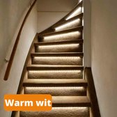 LED.nl® LED Trapverlichting set met bewegingssensor - voor trappen met bekleding - Warm wit licht