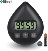 Lifect Douchetimer 5 Minuten - Douche Wekker - Zandloper- Timer - Douche Klok - Showertimer- Douchecoach- Timer Douche