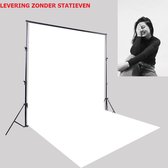 Whitescreen - 160 x 300 cm - Achtergronddoek Voor Fotostudio - film shooting background - backdrops fotografie - video en televisie whitescreen wit fotodoek