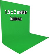 Green screen achtergronddoek 150 x 200 cm - soepele stof - Muslin