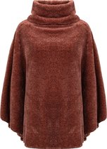 Life-Line Fleece Poncho Mila Outdoorvest Dames- Rood - One Size