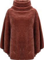 Life-Line Fleece Poncho Mila Outdoorvest Dames- Rood - One Size