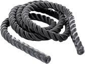 DW4Trading Battle Jump Rope met Handvat (springtouw) - 3 m - Ø 25 mm - Zwart (let Op Geen Battlerope!)