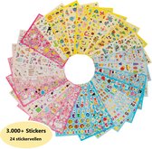 Grafix® Stickeren voor Kinderen | in totaal 3 Stickerboeken in thema's | Party - Dieren - Fantasy | Geschikt als beloningsstickers