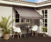 Klem-Zonwering balkon en terras van WDMT™ - 200 x 210/300 cm | Eenvoudig te plaatsen zonnescherm | Verstelbaar zonnescherm balkon zonder boren | UV-werend | Antraciet