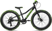 Ks Cycling Fiets Jeugdfiets Fatbike 24 '' Crusher zwart framemaat 30 cm zwart - 30 cm