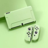 Shopping Moments - Nintendo switch Oled siliconen Case – Cover – Beschermhoes - Zachte TPU Cover Groen