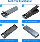 Aluminum M.2 (NGFF&NVMe) 2 IN 1 Behuizing