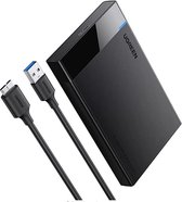 UGREEN - Externe Harde schijf behuizing voor 2'5" SATA HDD/SSD - USB3.0 - Zwart