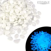 ESSIBLE Glow In The Dark Stenen | Decoratie Stenen | Pebbles | Aquarium Steentjes | Tuin Stenen | WIT | 30 Stuks