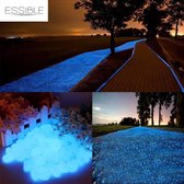 ESSIBLE Glow In The Dark Stenen - Siergrind - Blauw - 30 Stuks