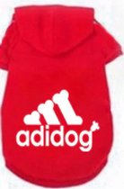 Adidog trainings pak voor kleine honden, katten en konijnen - Rood - S