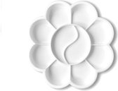Bloemvormig verfpalet mini - klein - doorsnee ca. 8cm