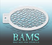 Bad Ass Stencil Nr. 1316 - BAM1316 - Schmink sjabloon - Bad Ass mini - Geschikt voor schmink en airbrush