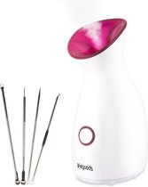 LifeGoods Gezichtssauna -  met 4-delig Blackhead Remover Set